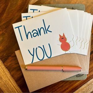 NWT Greeting Cards Blank Cards for Cat Lovers Set of 6 w/Envelopes Custo…